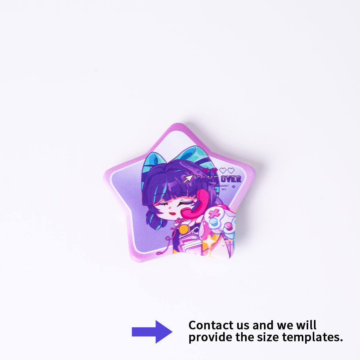 Custom Star Laminated Badge