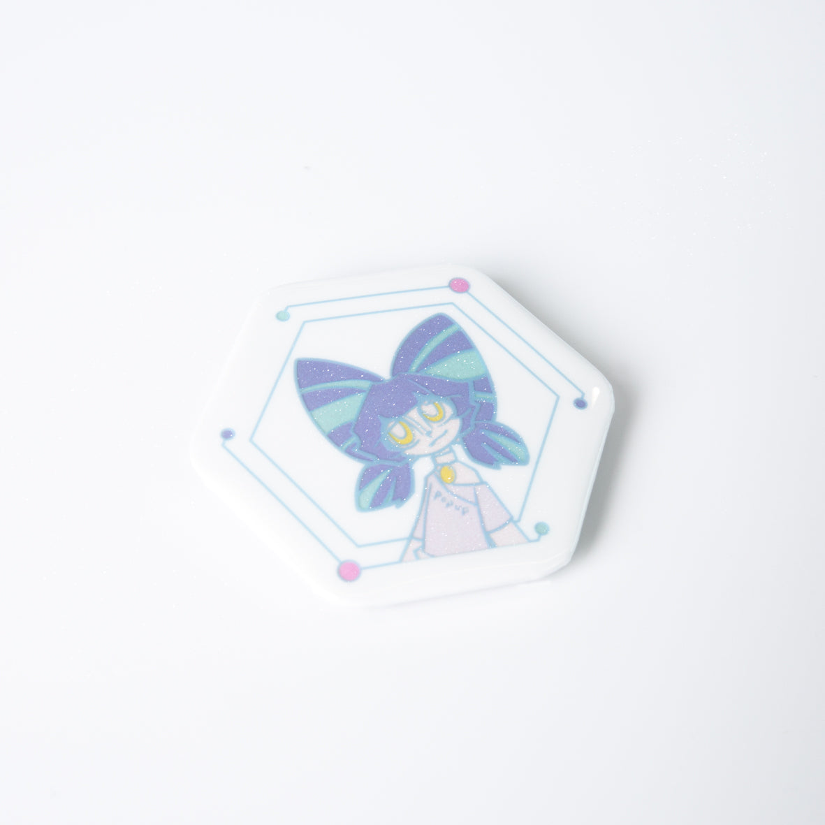 Custom Hexagonal Double Flash Badge