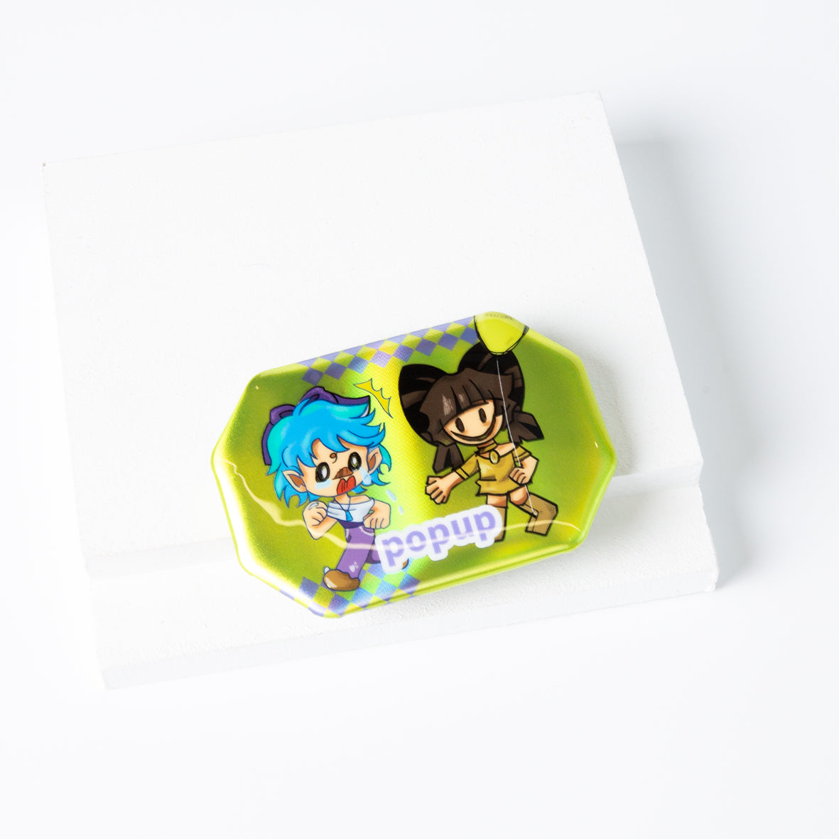Custom Octagonal Double-Flash Badge