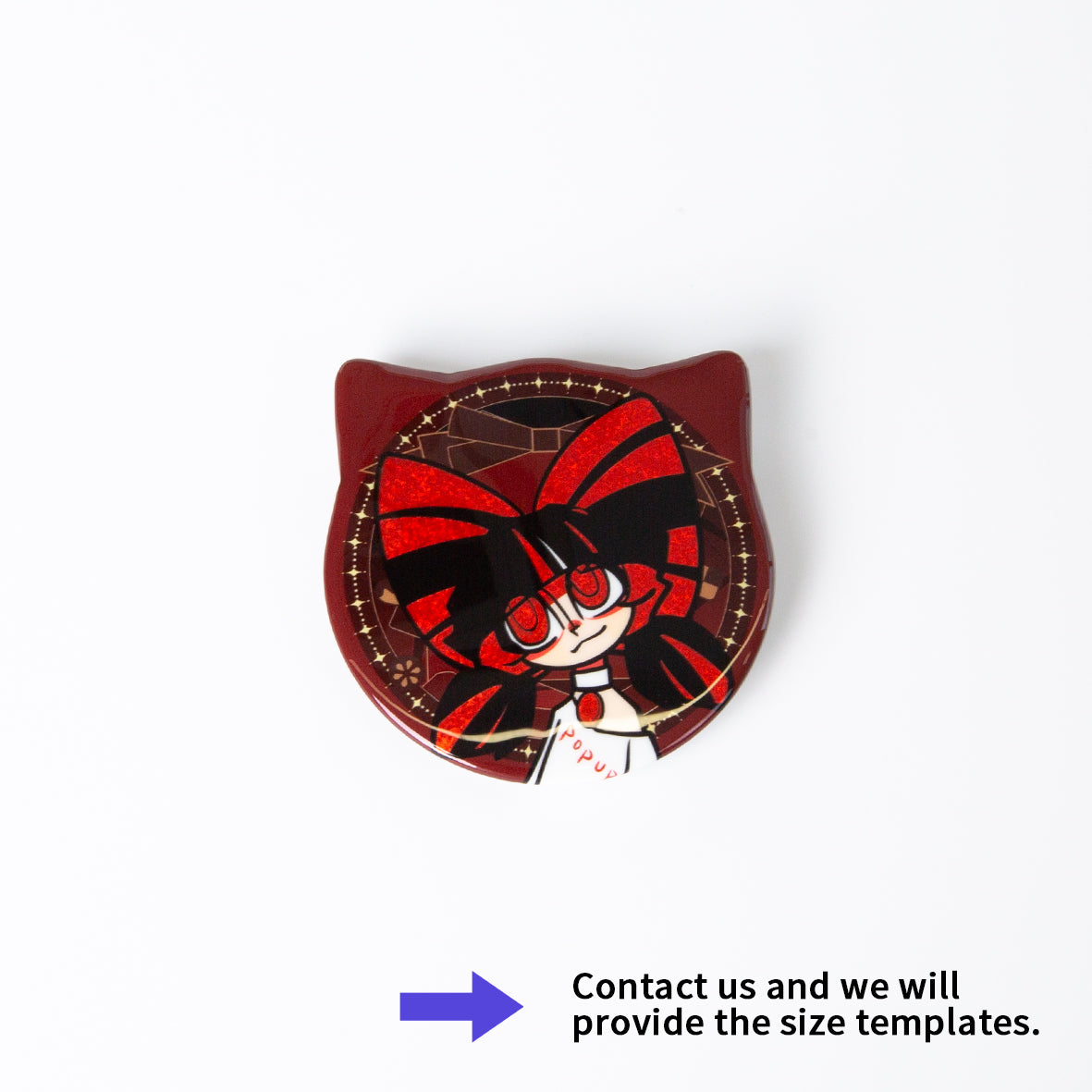 Custom Cat Ear Double Flash Badge