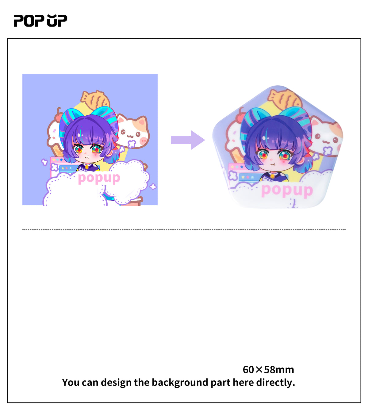 Custom Pentagonal Badge