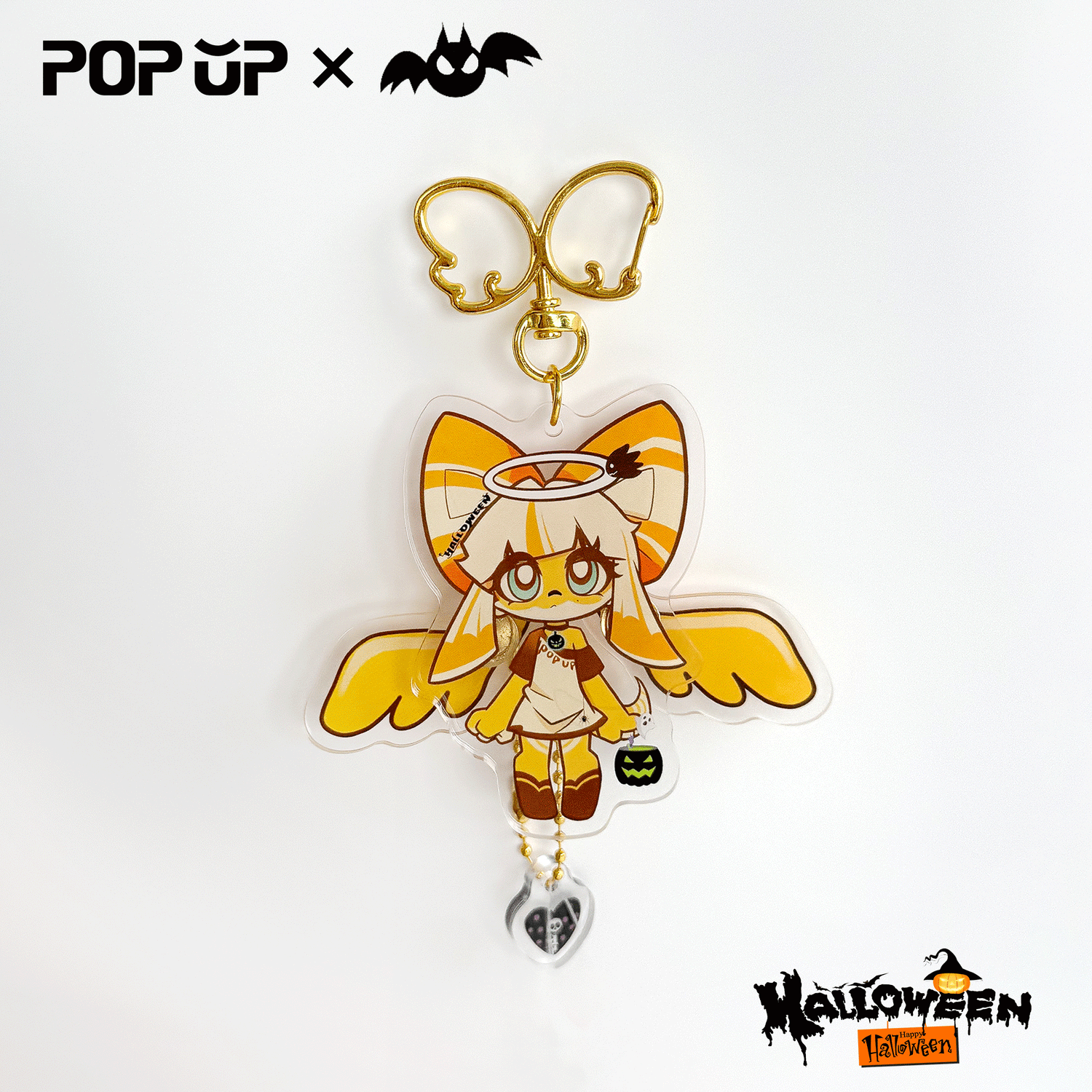 Custom Pull‑Out Moving Wings Acrylic Keychain