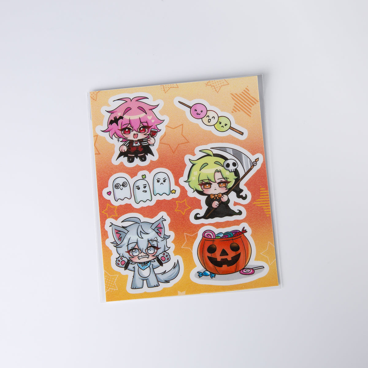 【Grymmalkin】Dango Trio Halloween Sticker Sheet