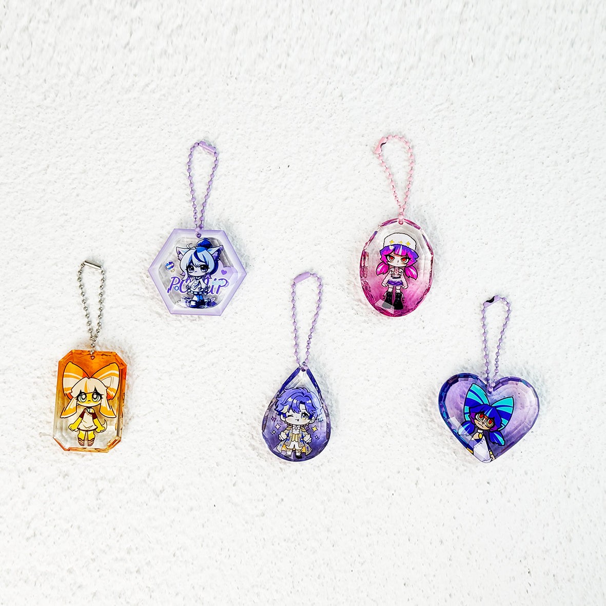 Llavero acrílico de cristal y diamante personalizado