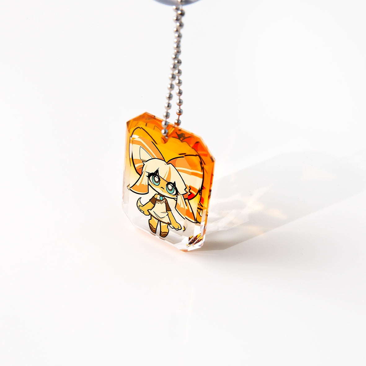 Llavero acrílico de cristal y diamante personalizado