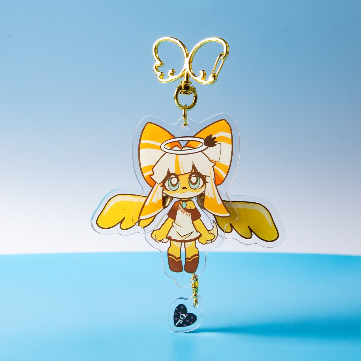 Custom Pull‑Out Moving Wings Acrylic Keychain