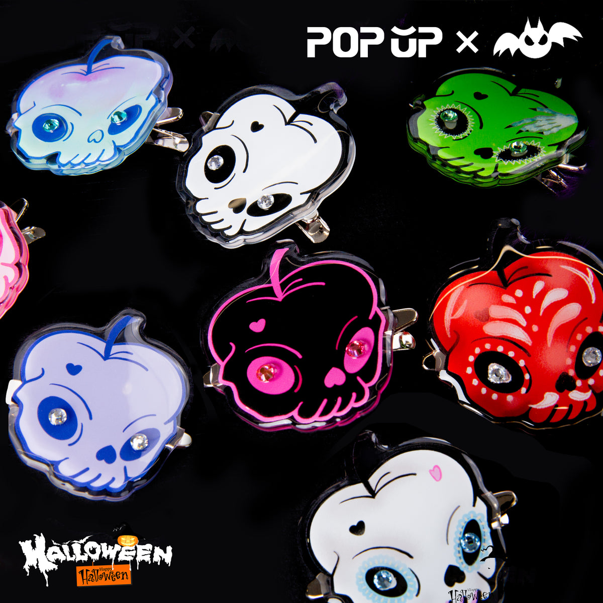 Custom Anti-Drip-Epoxy Acrylic Hair Clips