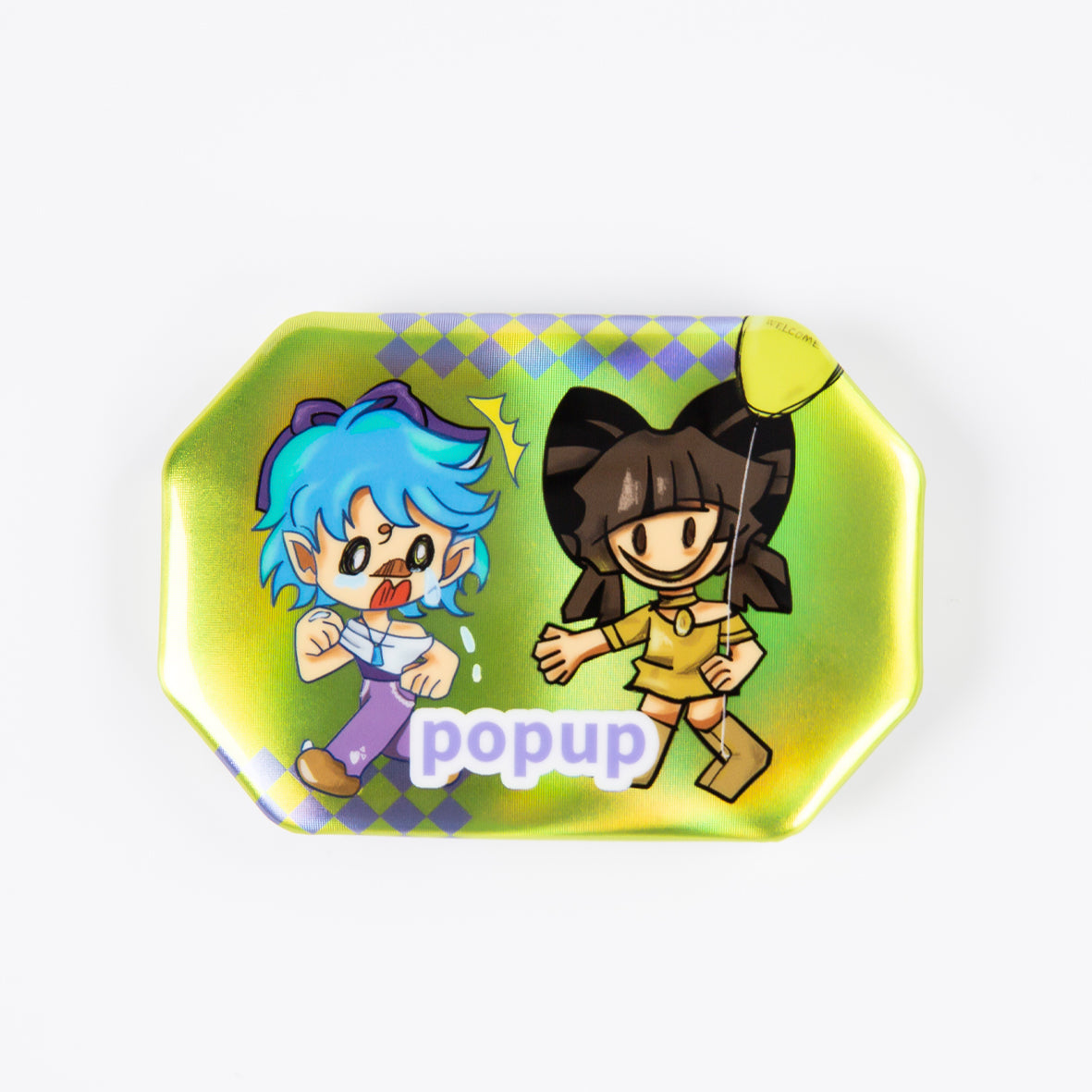 Custom Octagonal Double-Flash Badge