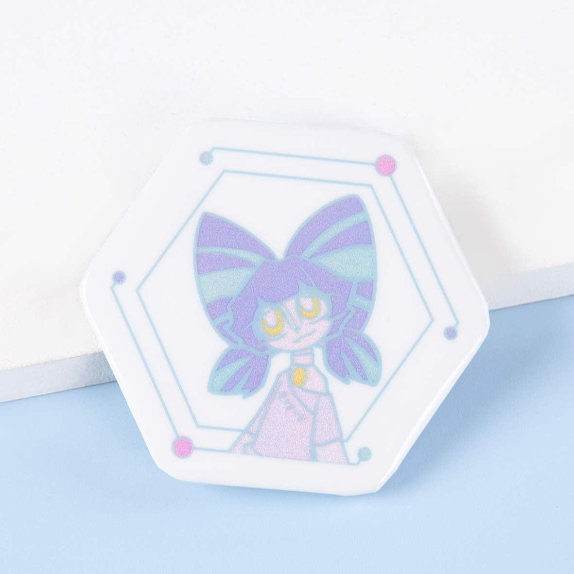 Custom Hexagonal Double Flash Badge