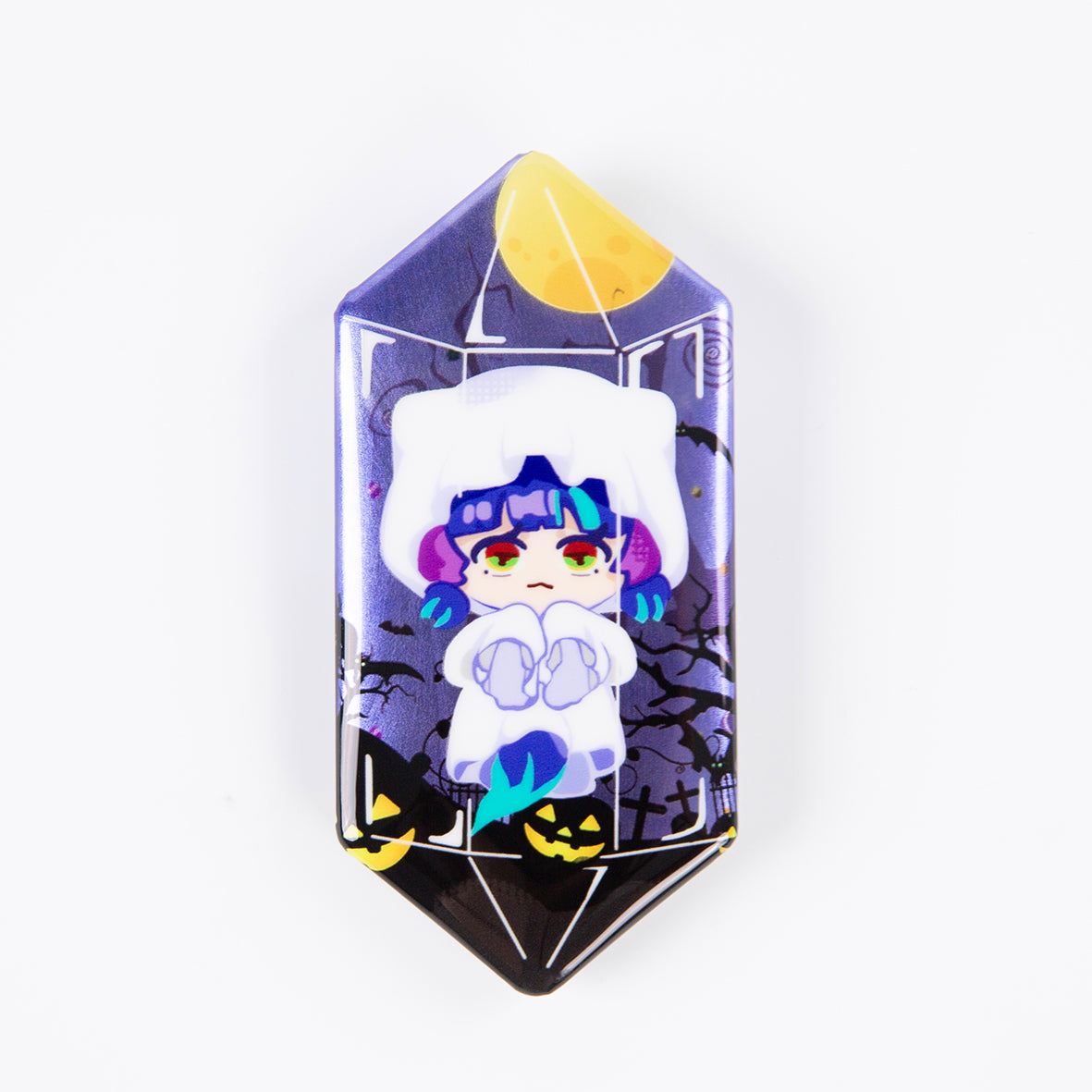 Custom Hexagon Double-Sided Holographic Badge