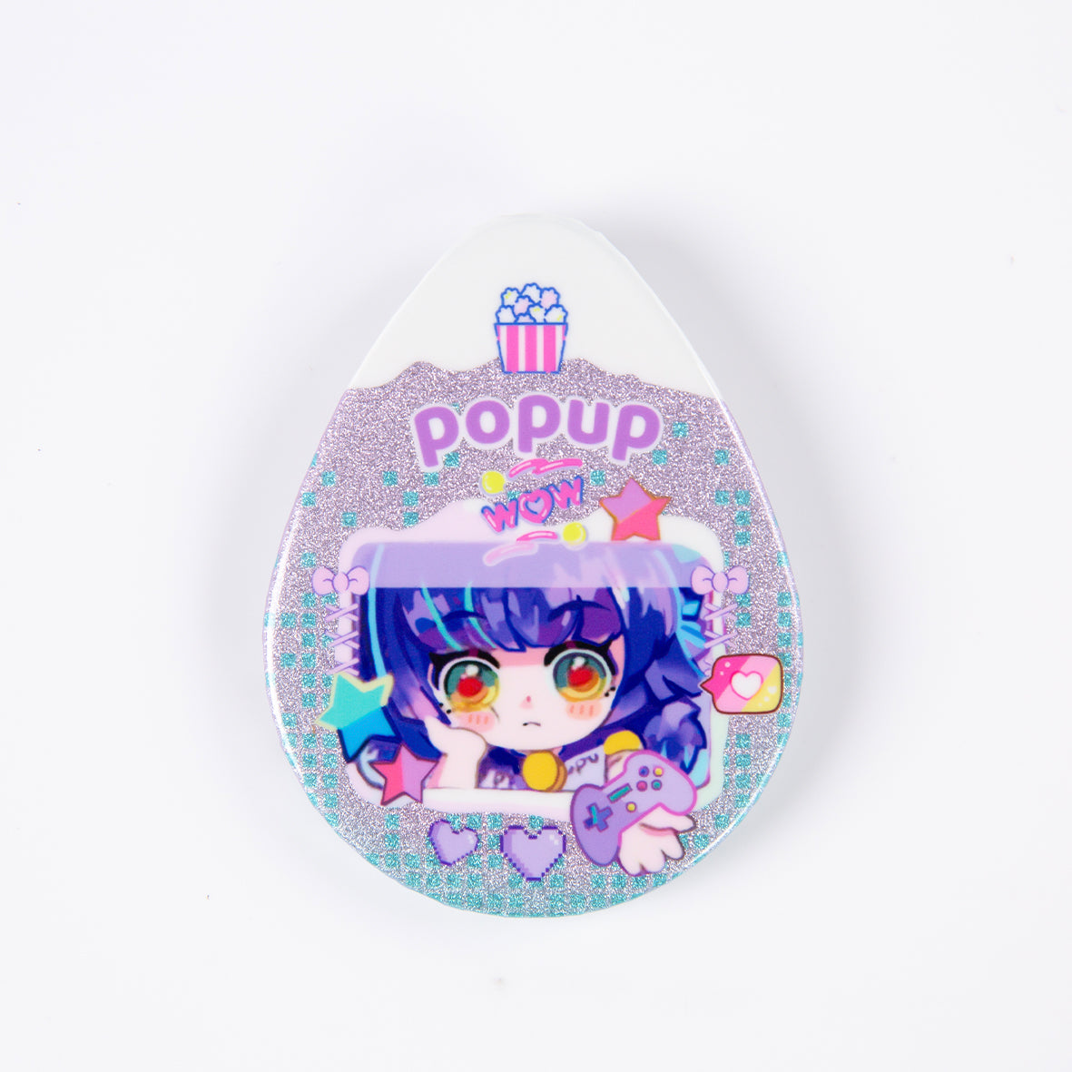Custom Teardrop-Shaped Double Flash Badge