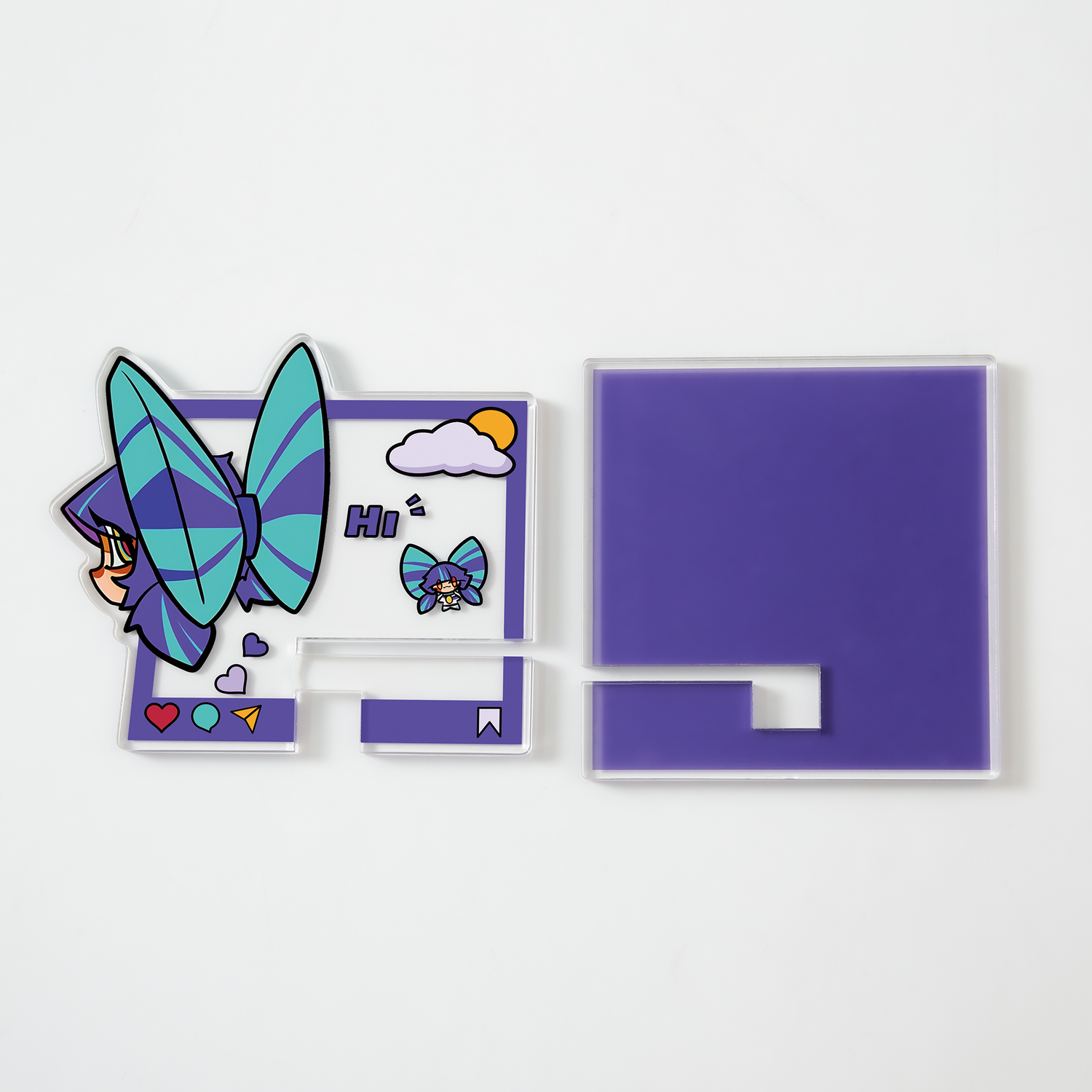 Custom Detachable Acrylic Phone Standee