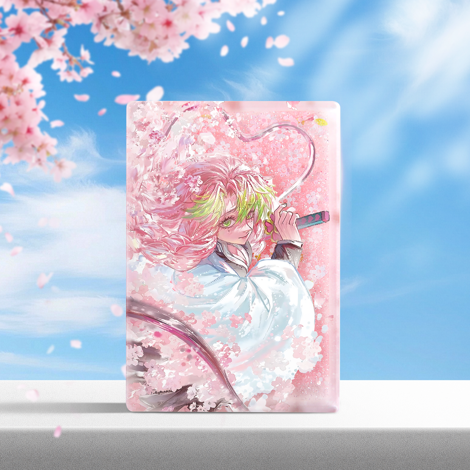 Custom Pre-filled Quicksand Liquid Shaker Acrylic Keychains