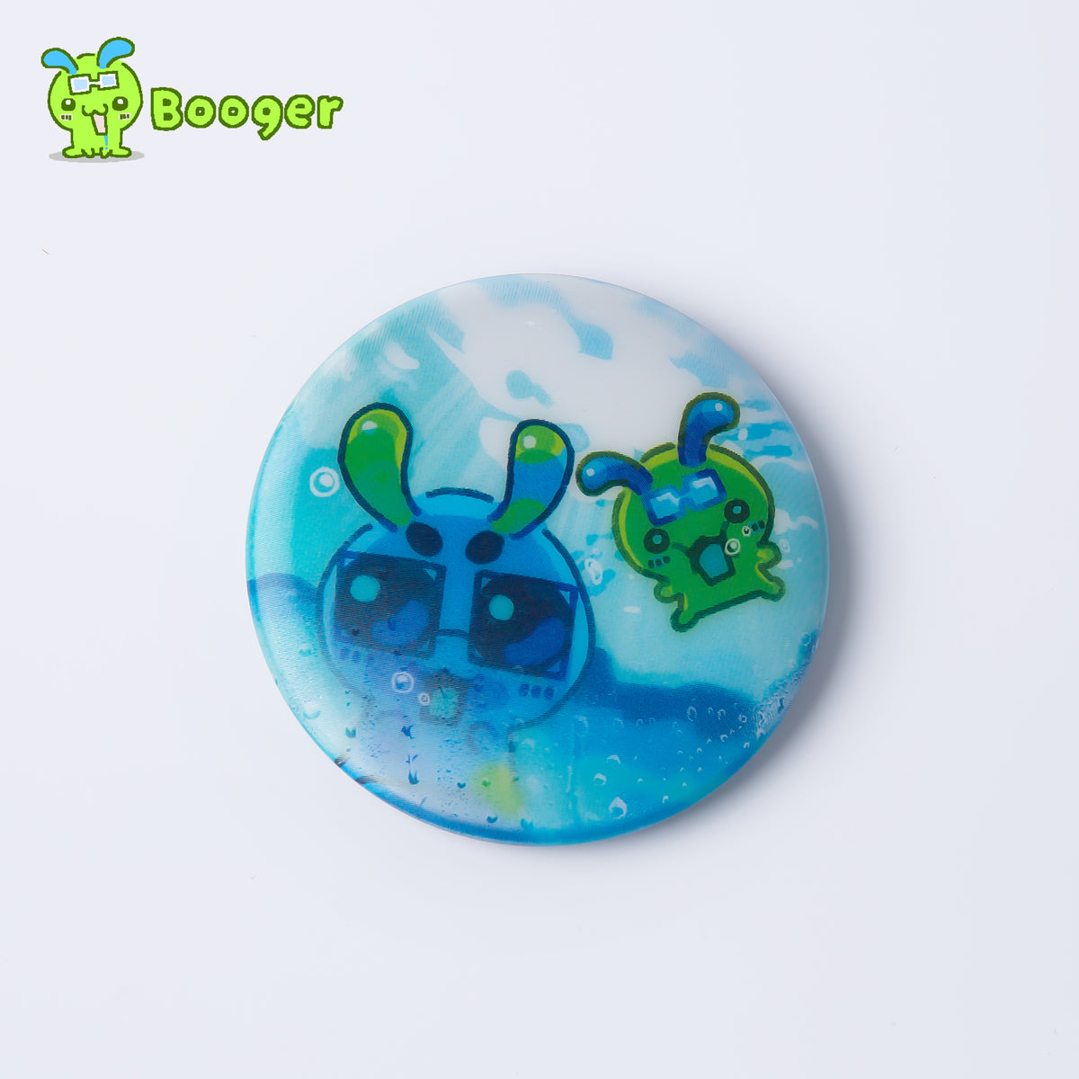 【Bubba & Booger】Lenticular Mist Button Pin