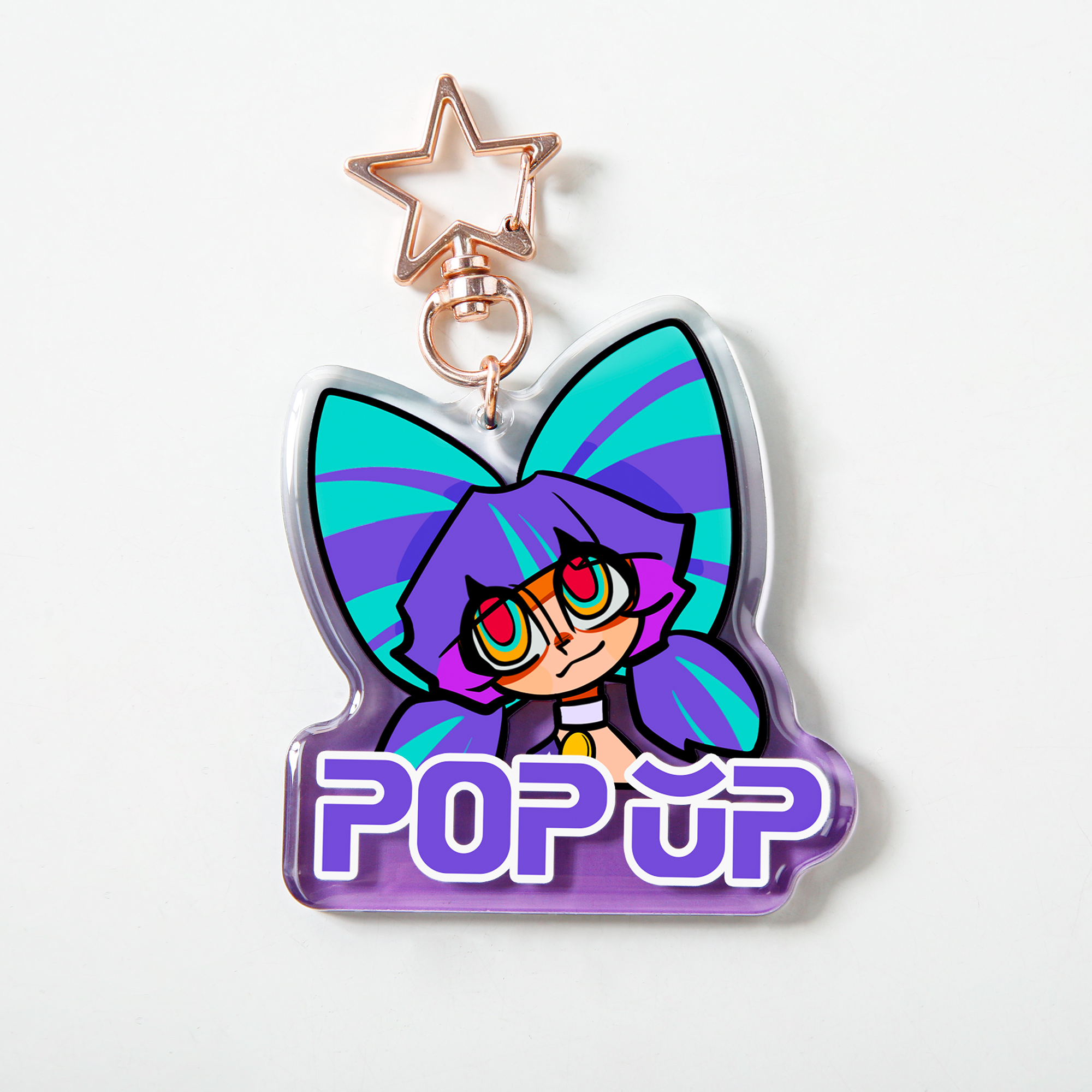 Custom Epoxy Translucent Colored Acrylic Keychains – POPUP