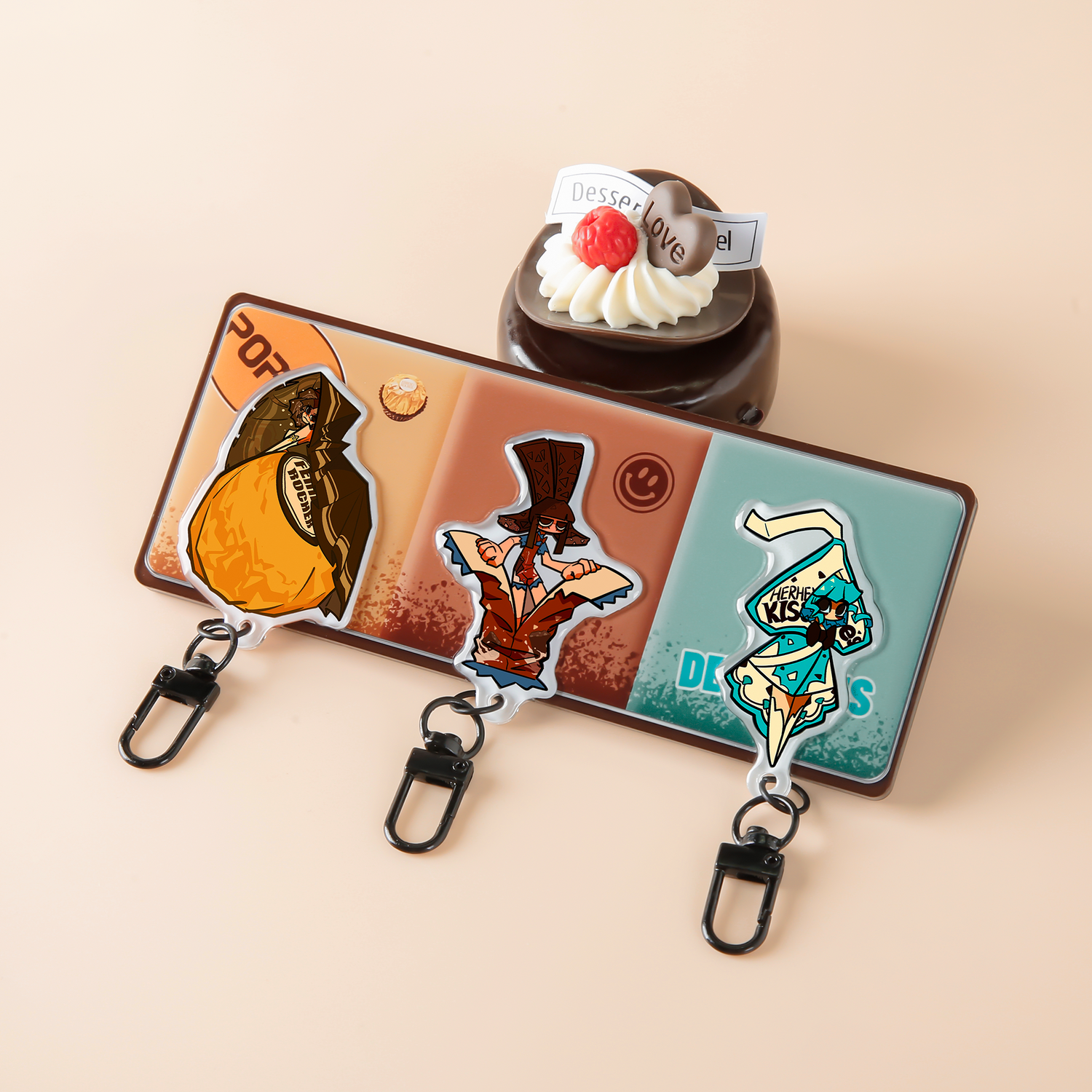 Custom Acrylic Door Hanger Key Holder Set