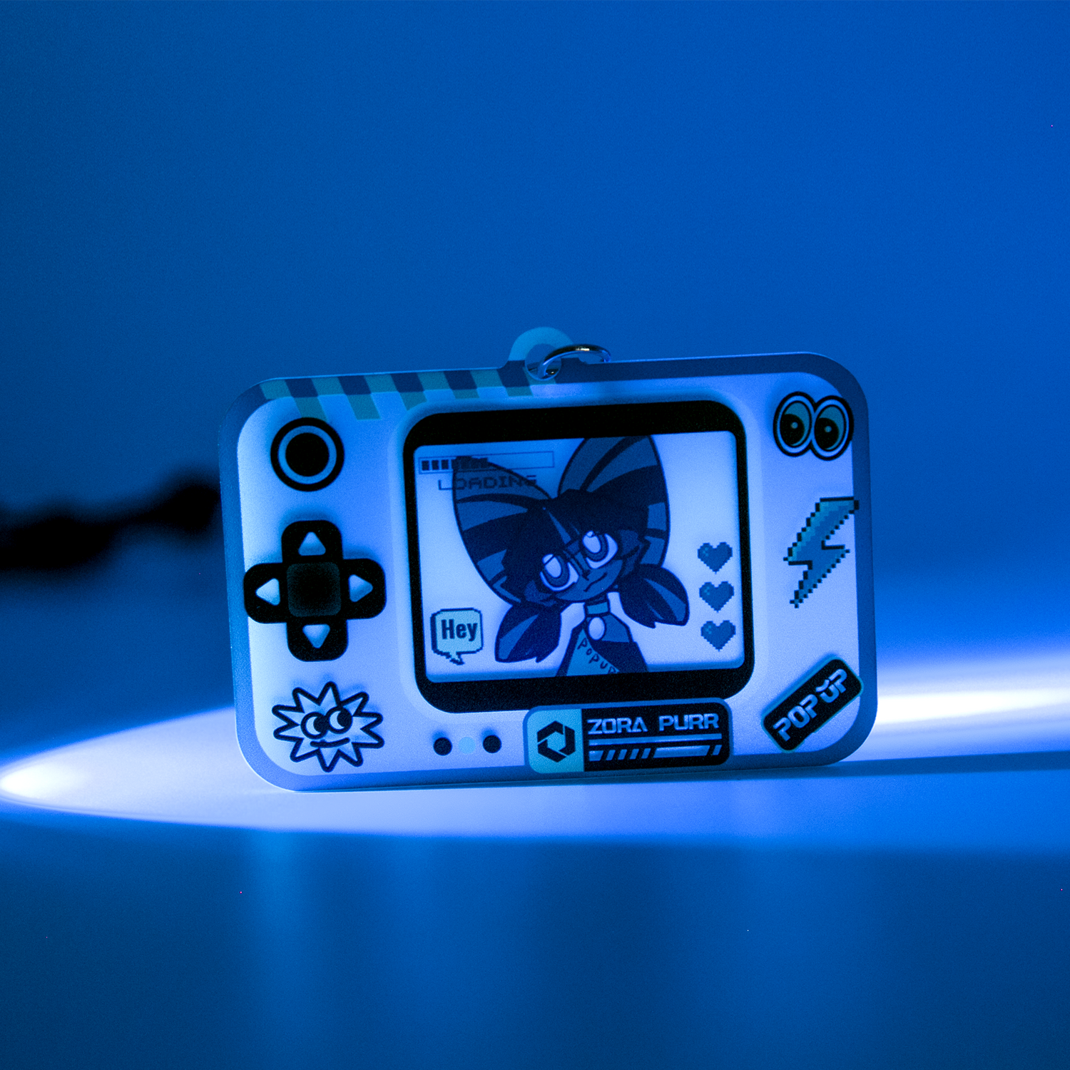 Custom Glow In The Dark Acrylic Game Console Keychains