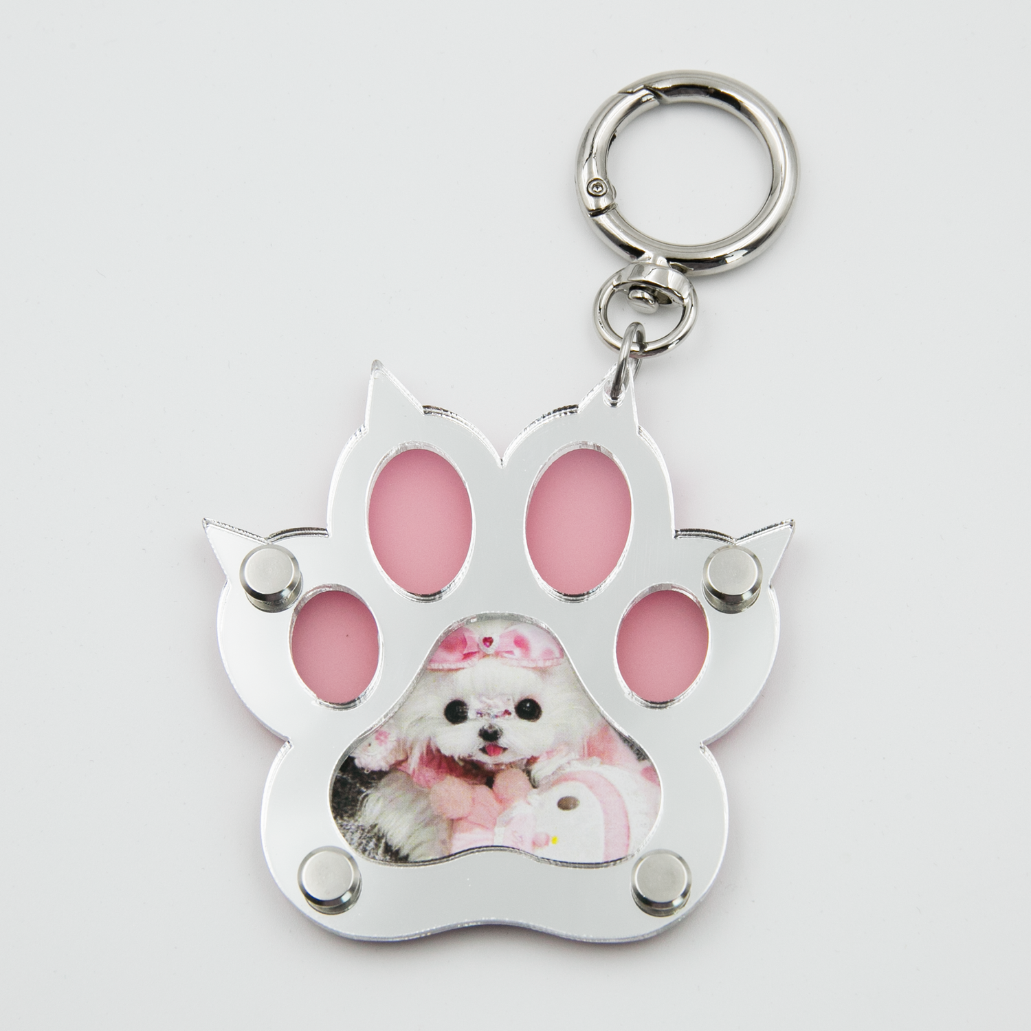 Custom Pet Photo Fridge Magnet with Mirror Clip