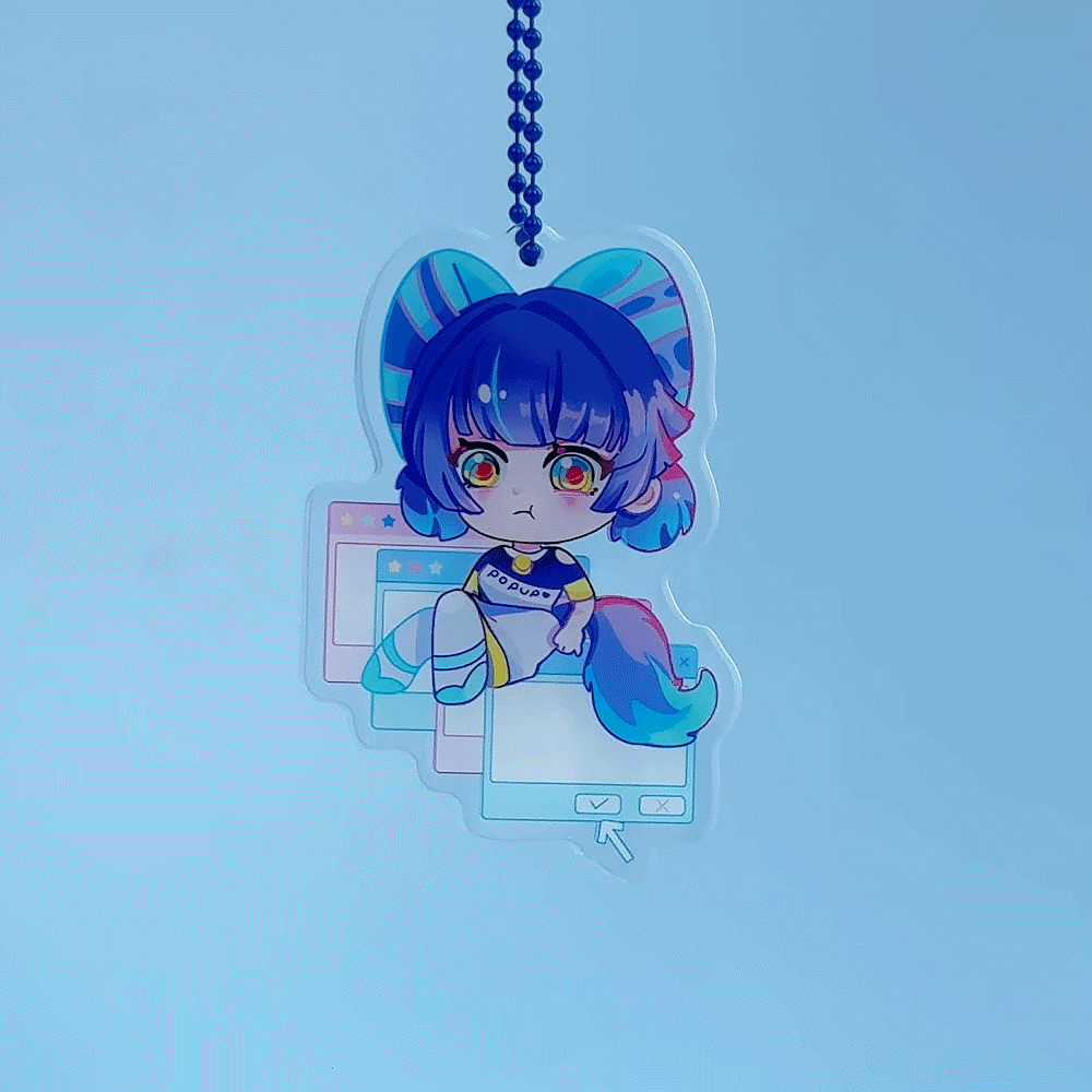 Custom Tracking Eyes Acrylic Keychain