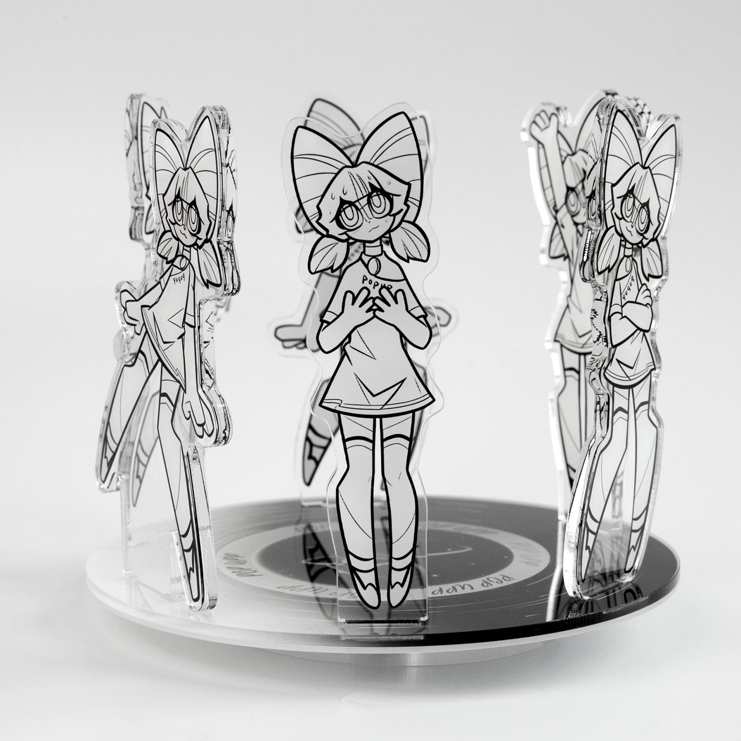 Custom Rotating Acrylic Standee Combo
