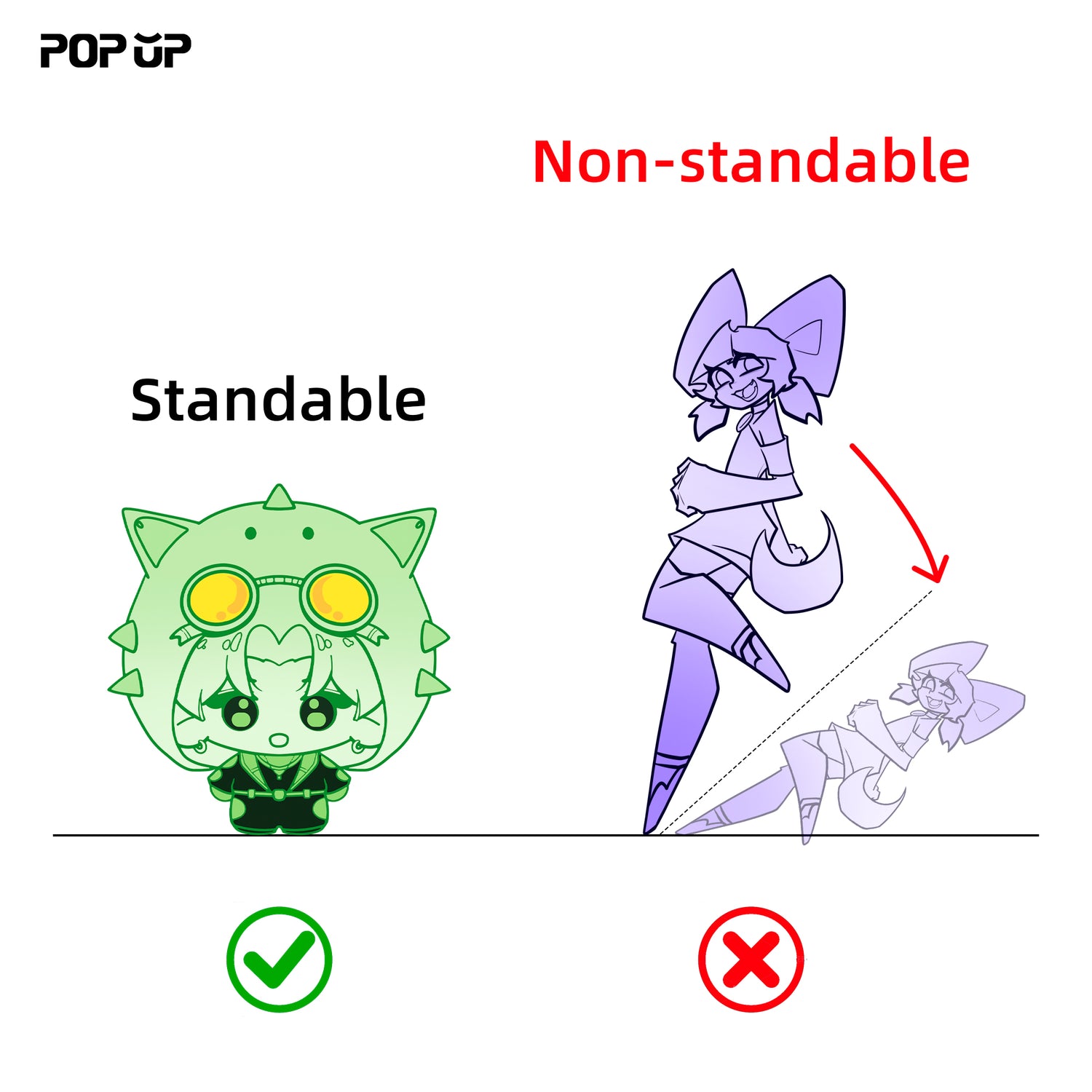 Custom Thick Stained Acrylic Standee
