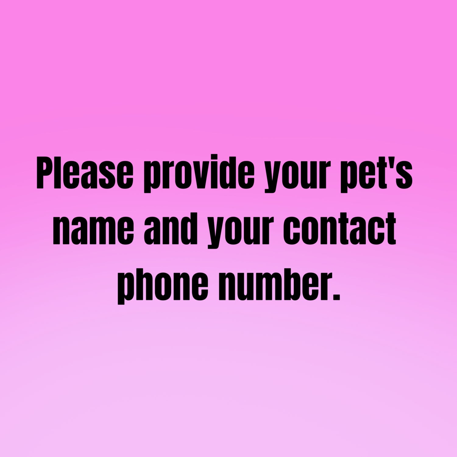 Custom Pet ID Tag