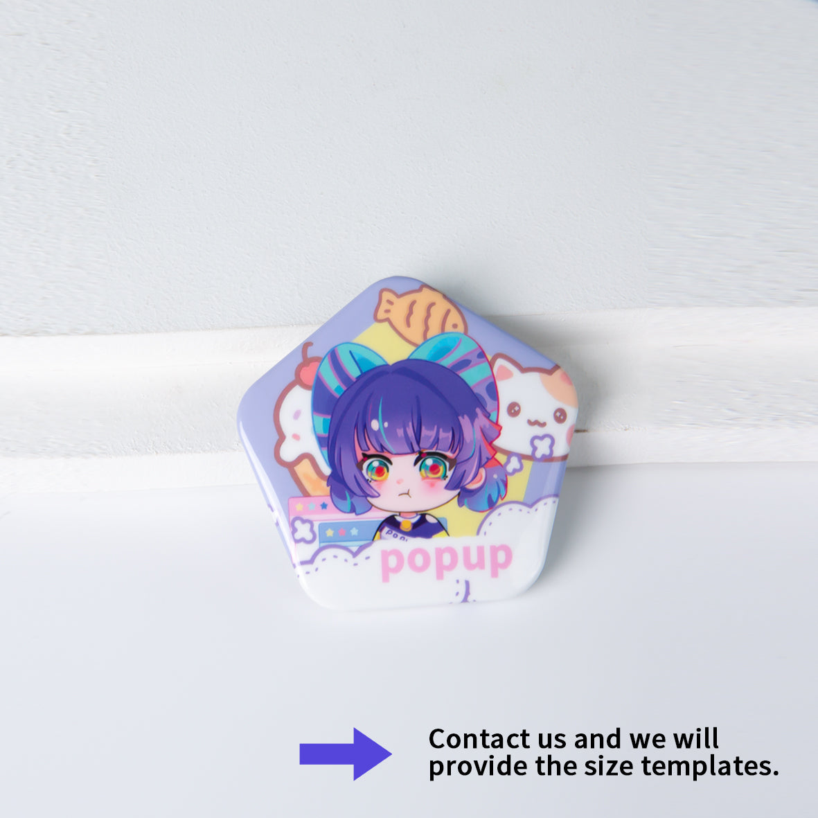 Custom Pentagonal Badge