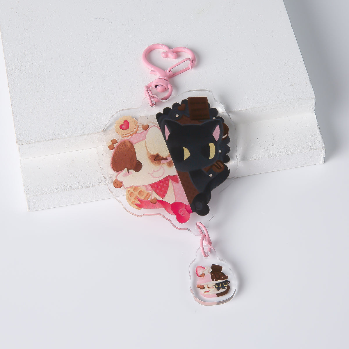【Pitou】Chocolate Pair Connection Acrylic Keychain