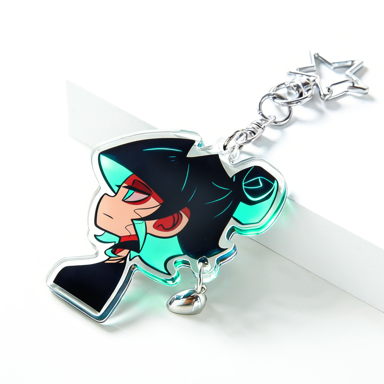 Custom Heart Magnet Acrylic Keychains