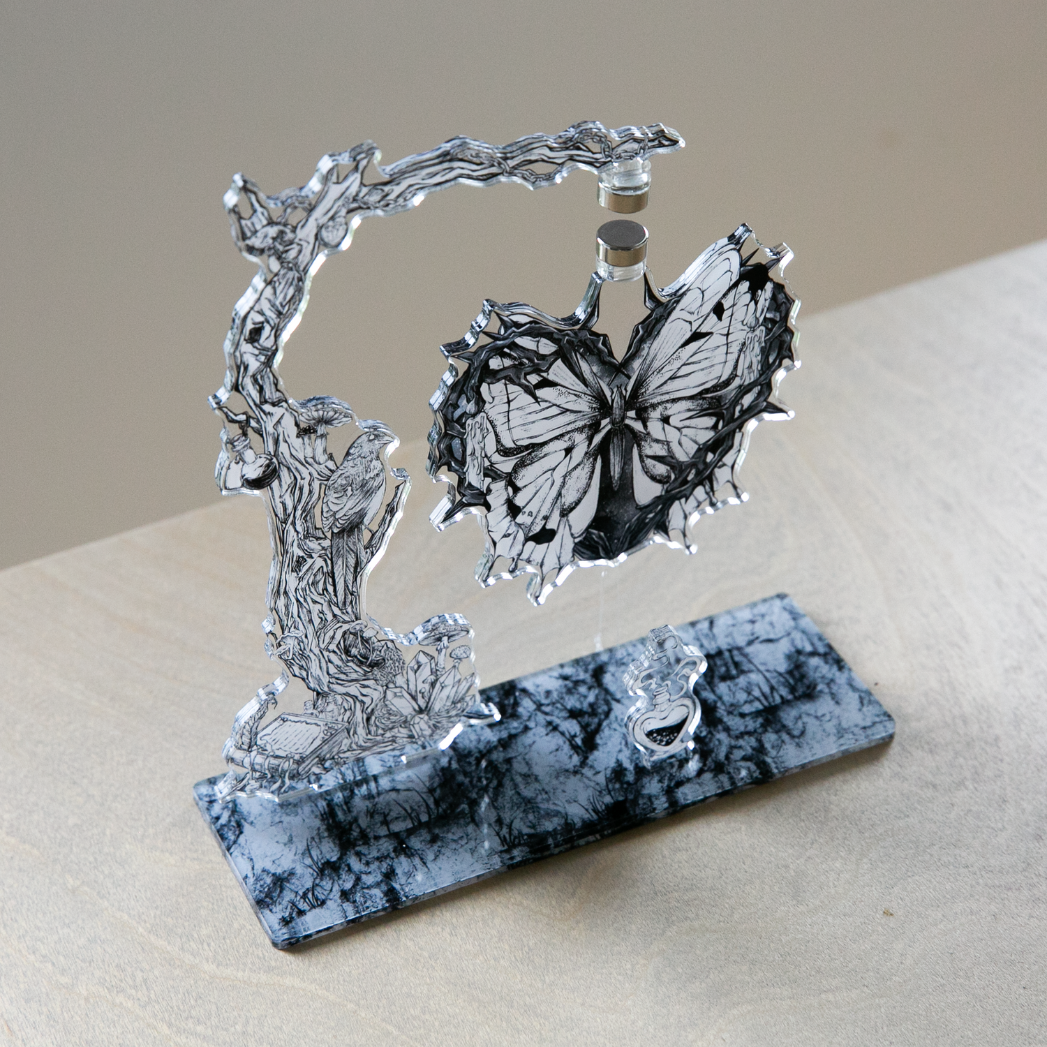 Custom Magnetic Rotating Acrylic Standee