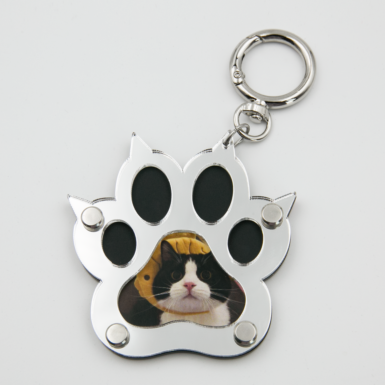 Custom Pet Photo Fridge Magnet with Mirror Clip