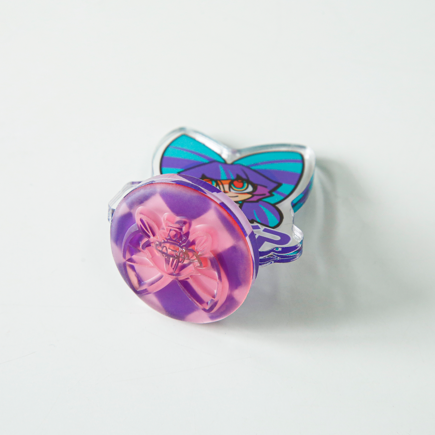 Custom Acrylic Circle Stamp Standee(Ink pad sold separately.)