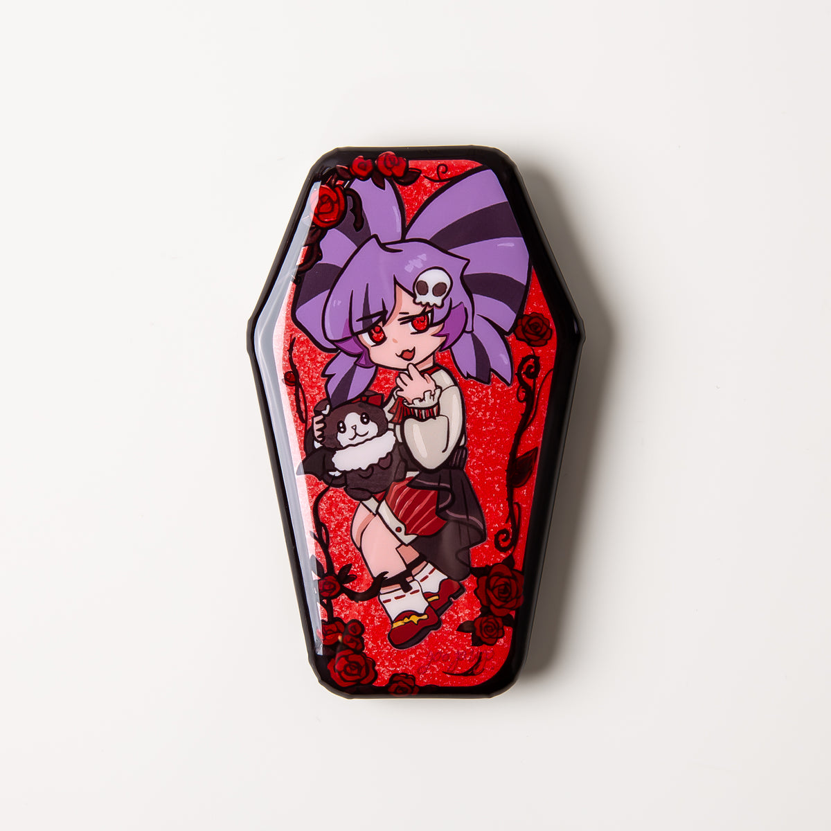 Custom Coffin-Shaped Button Pin