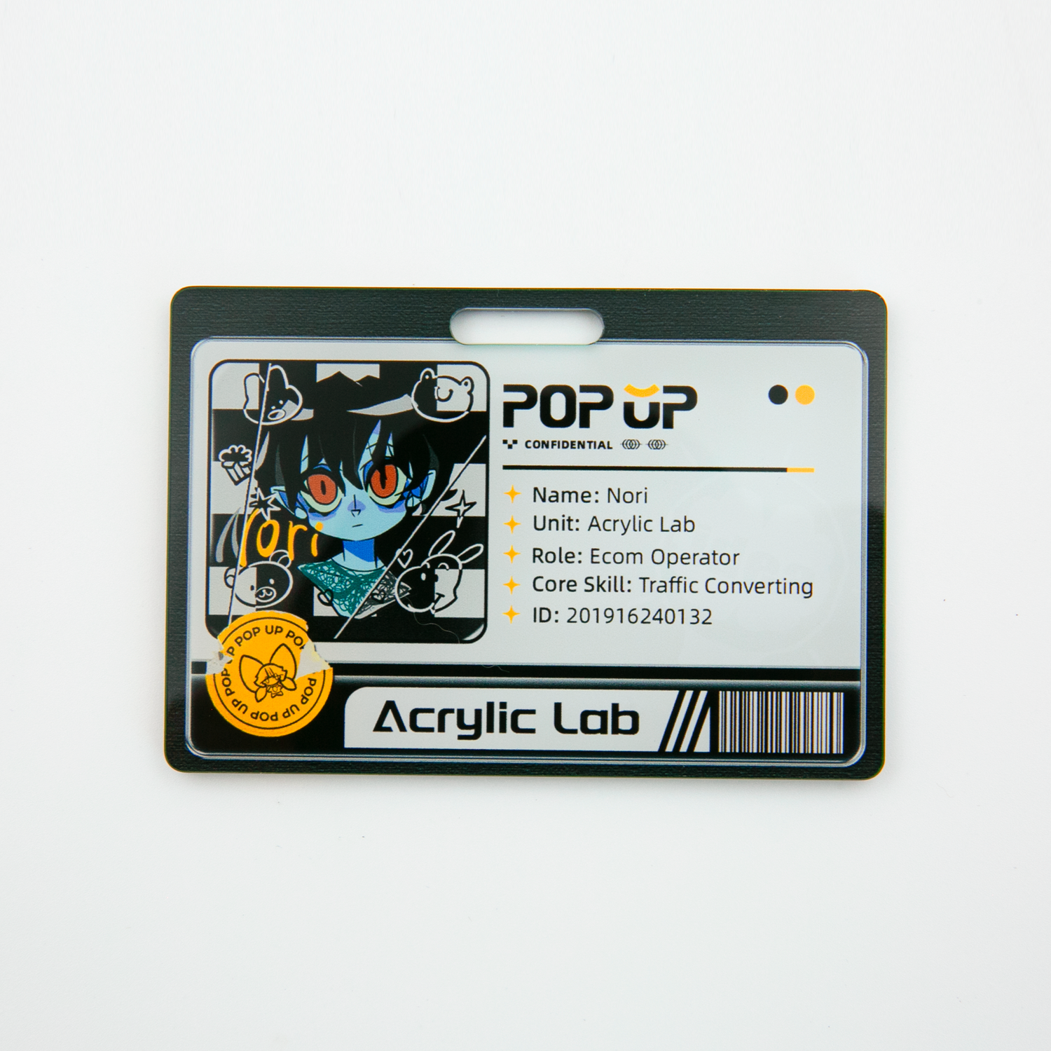 Custom Acrylic Employee Badge