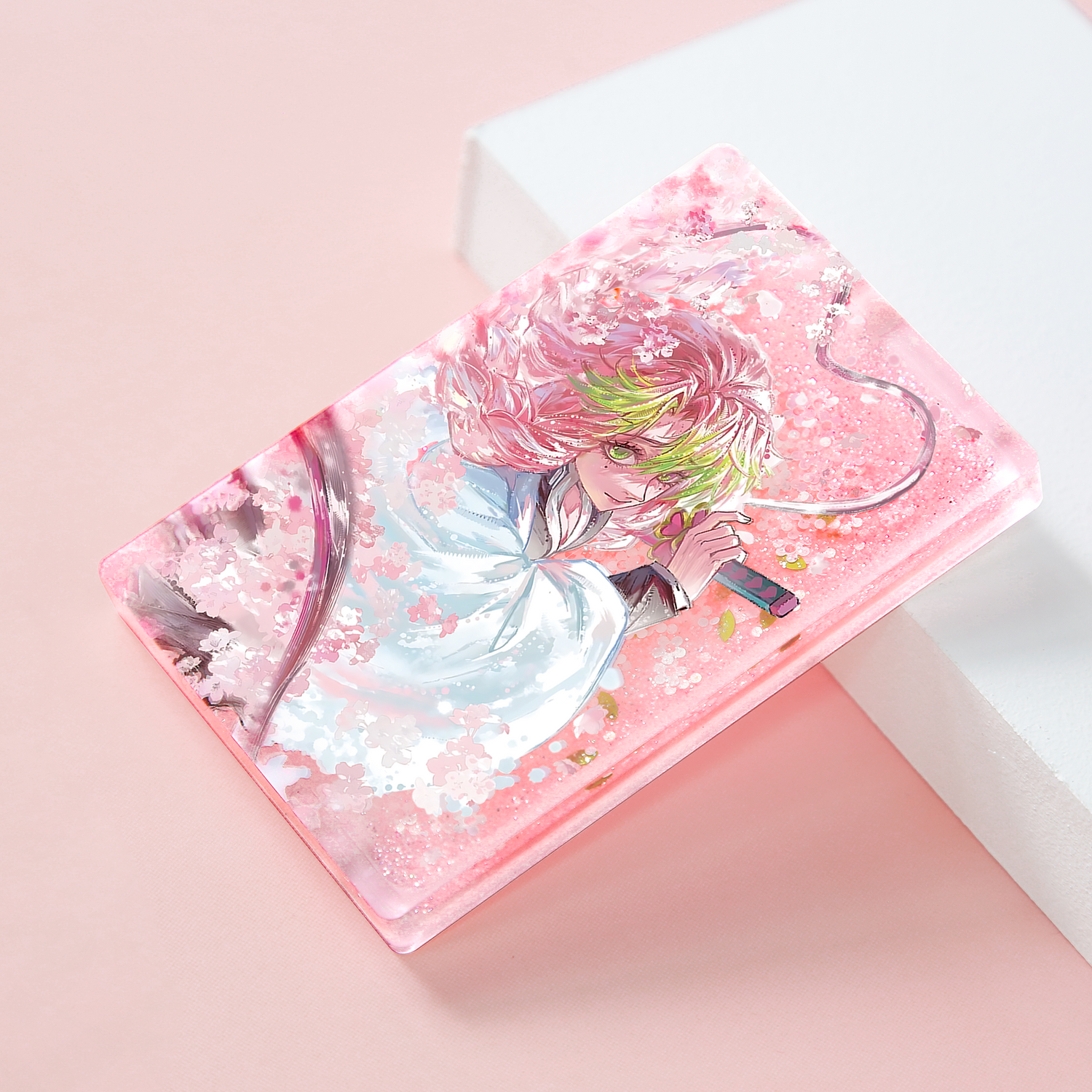 Custom Pre-filled Quicksand Liquid Shaker Acrylic Keychains