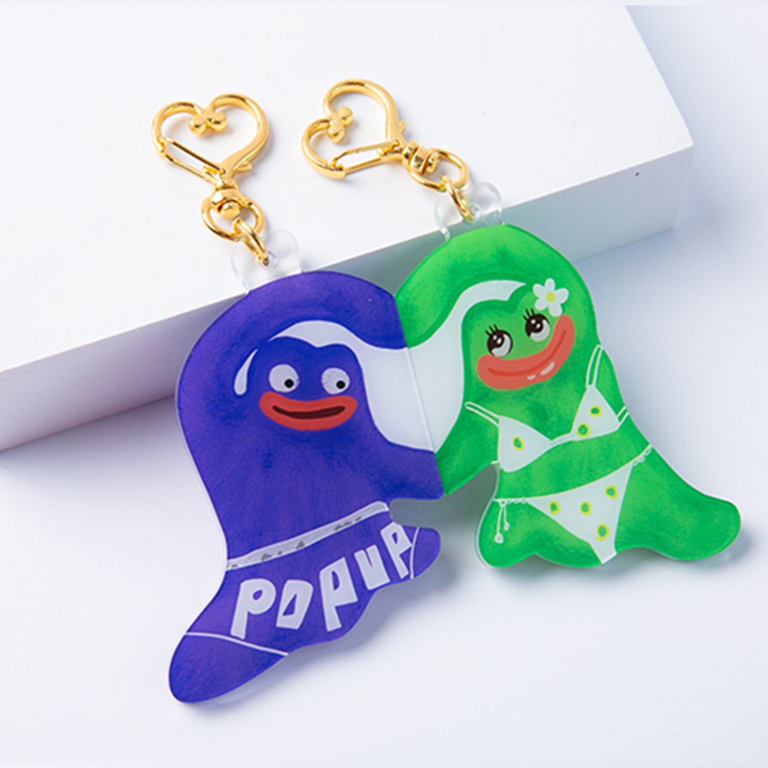 Custom Magnetic Heart Keychain