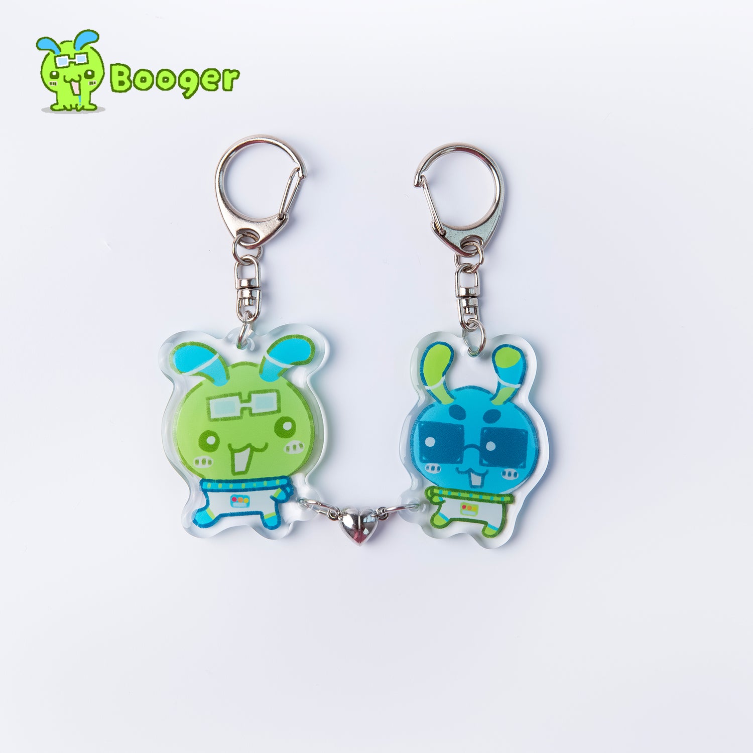 【Booger】Heart Magnet Acrylic Keychain