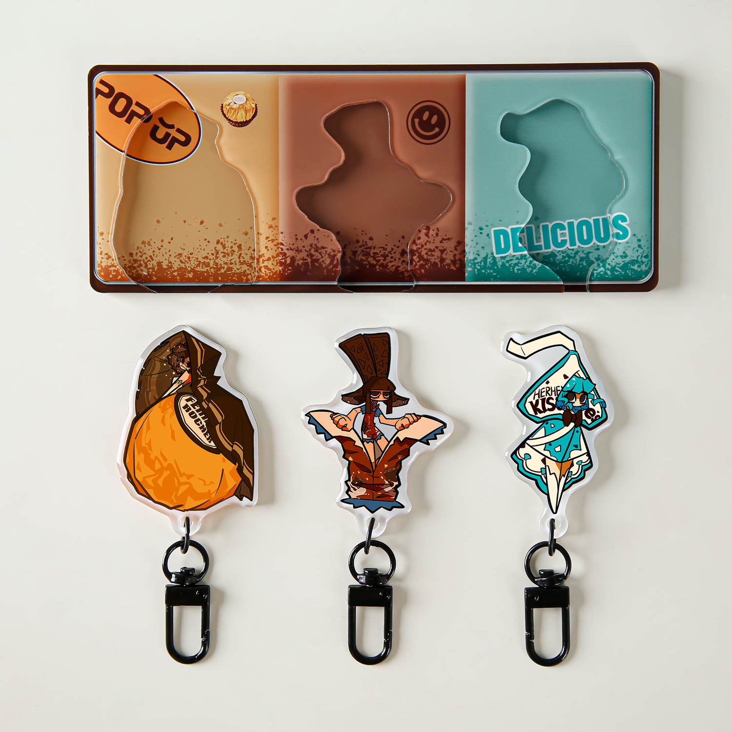 Custom Acrylic Door Hanger Key Holder Set
