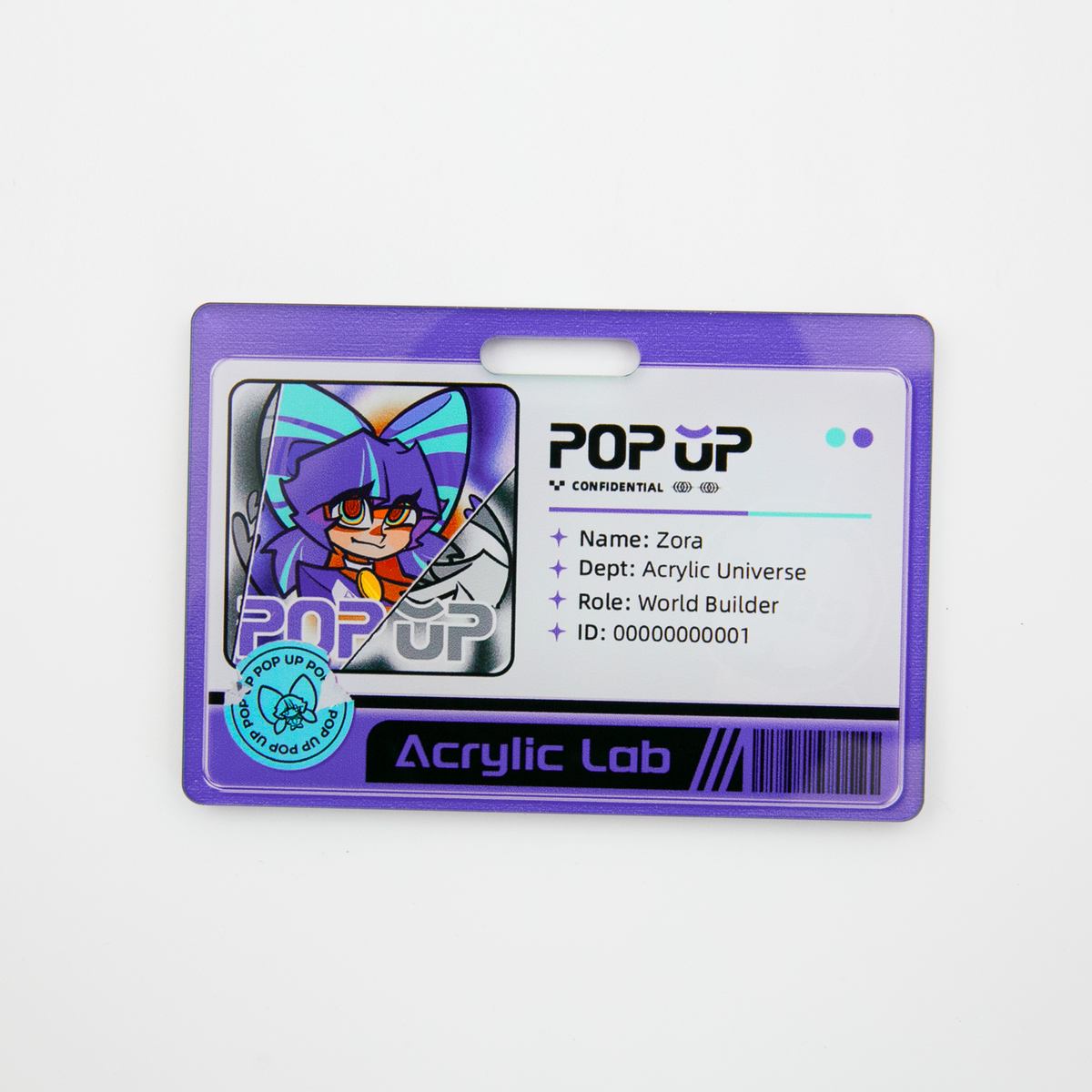 Custom Acrylic Employee Badge