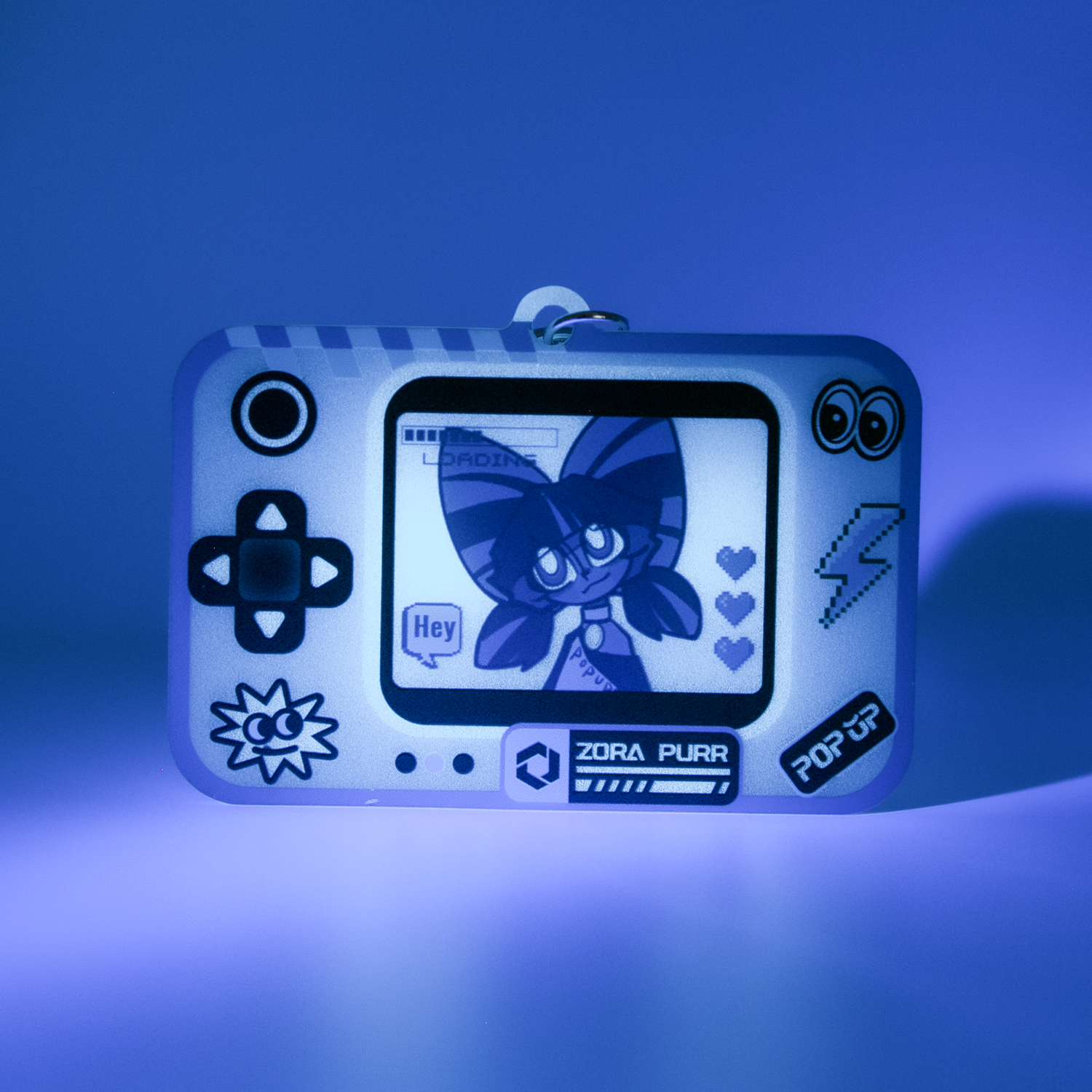 Custom Glow In The Dark Acrylic Game Console Keychains