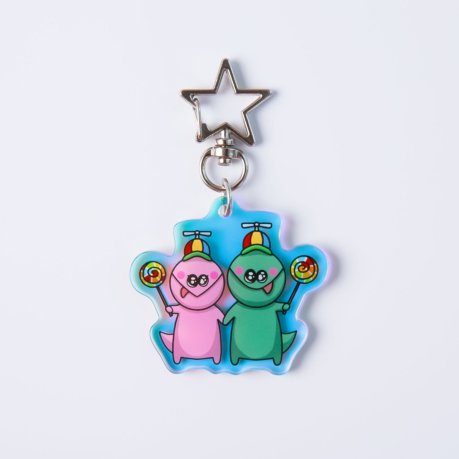 【Hungy Rexy】Rainbow Dino Cuties Keychain