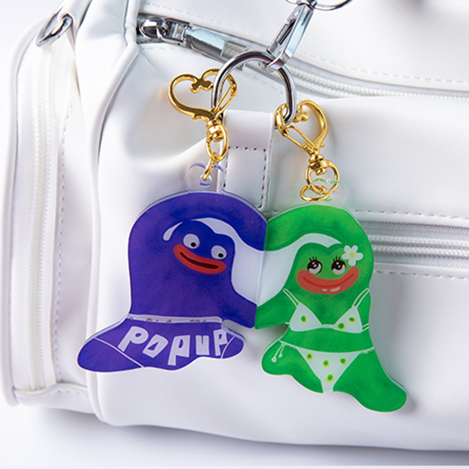 Custom Magnetic Heart Keychain