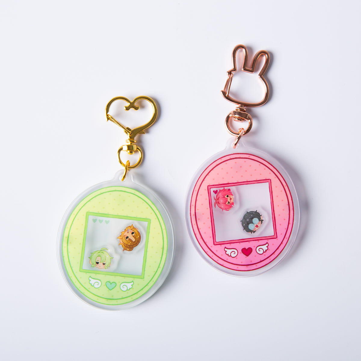 【Grymmalkin】Fruits Basket Lovey Dovey Couple Shaker Keychain Set