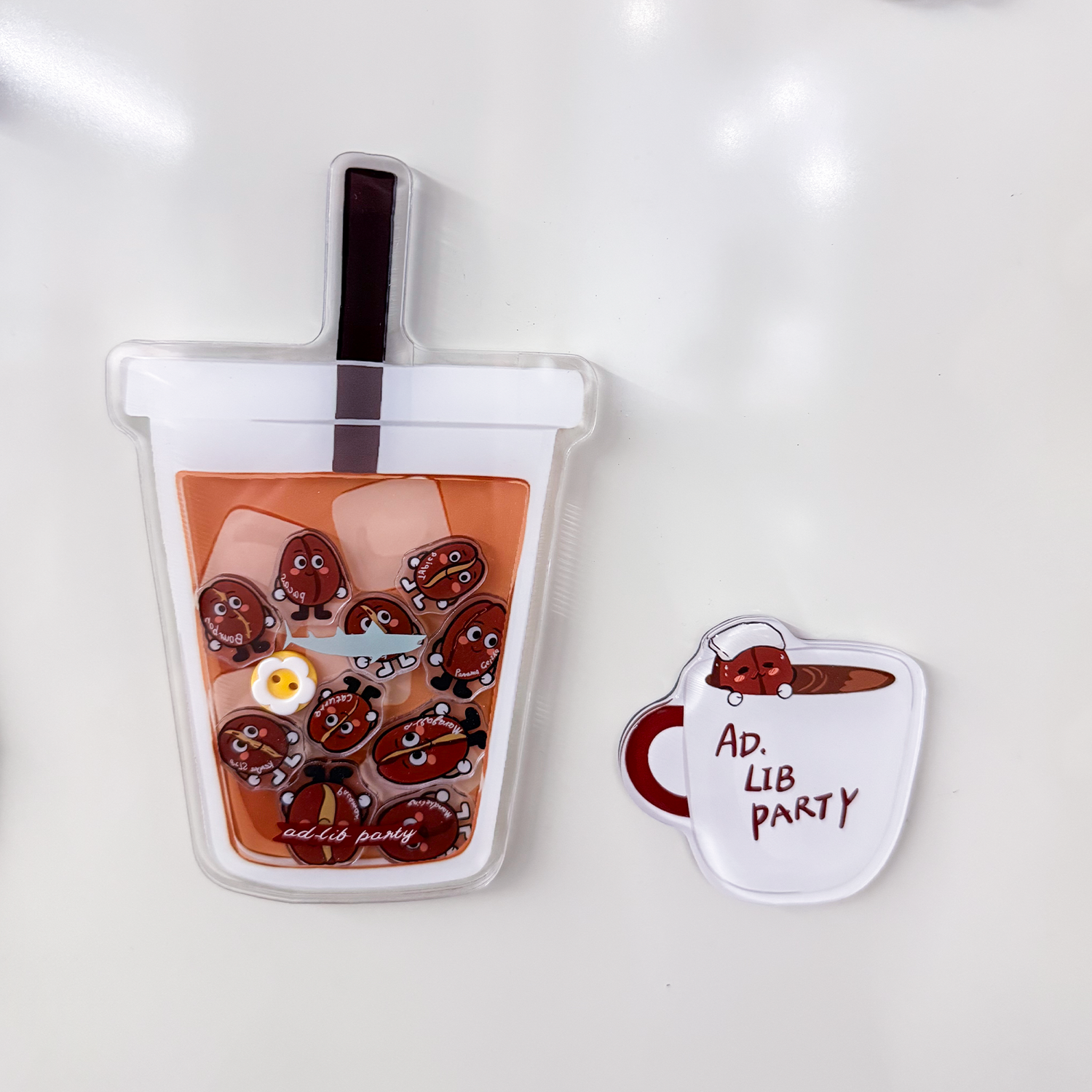 Custom Non Clear Acrylic Fridge Magnets