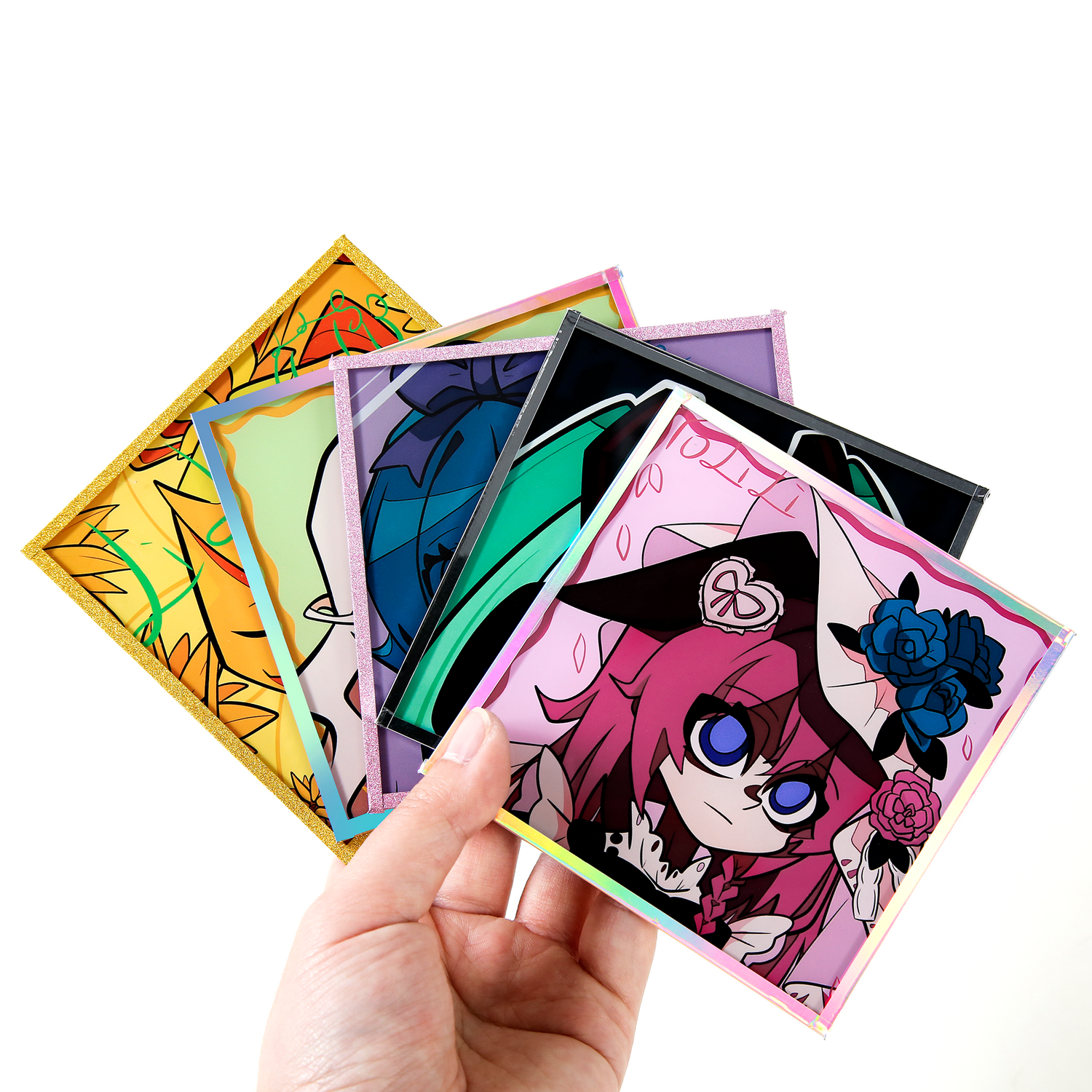 Custom Acrylic Holographic Shikishi Cardboard