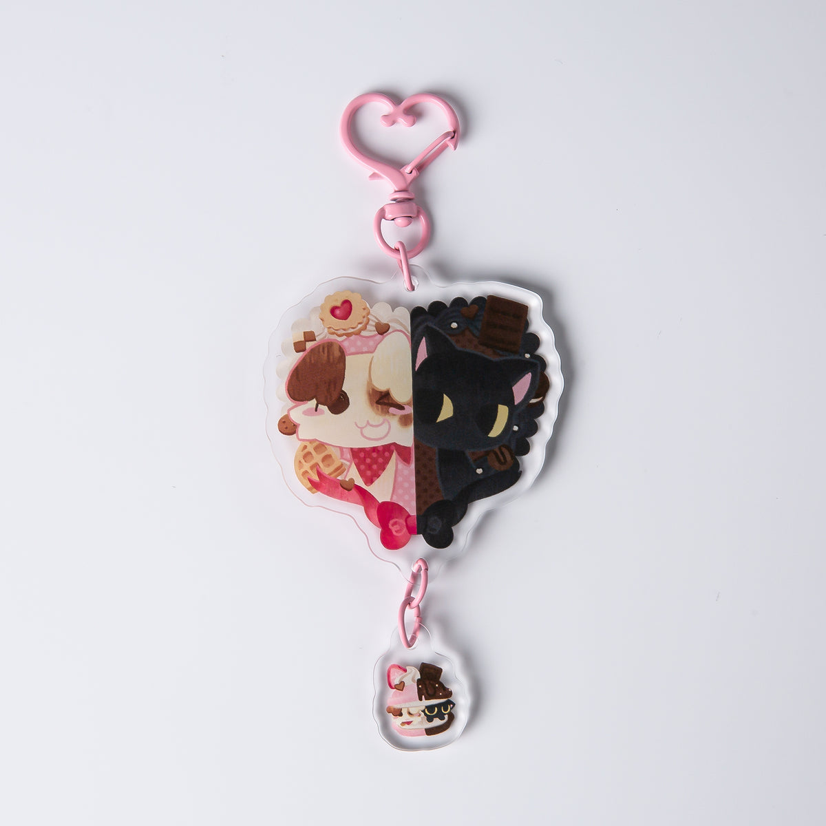 【Pitou】Chocolate Pair Connection Acrylic Keychain