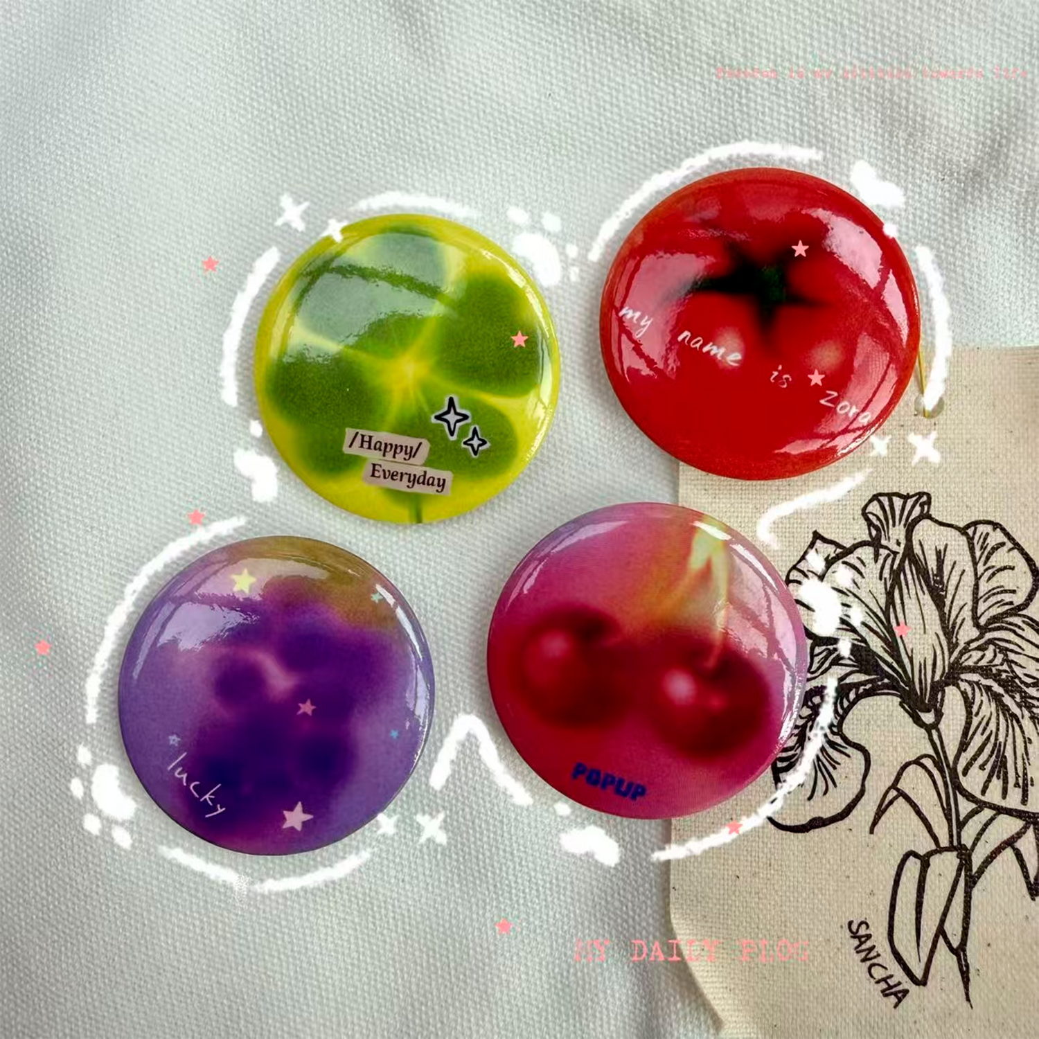 Custom Streetwear-inspired Button Badges