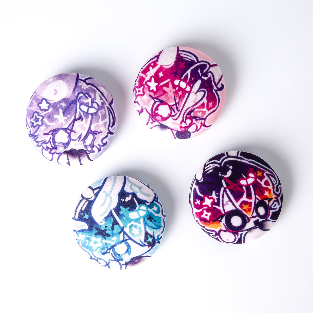 【Chips_cooked】Plush Button Pins Set