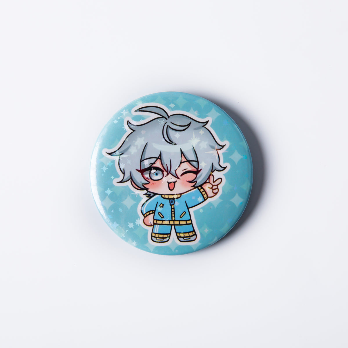 【Grymmalkin】Natsu Glitter Button Pin(50MM)