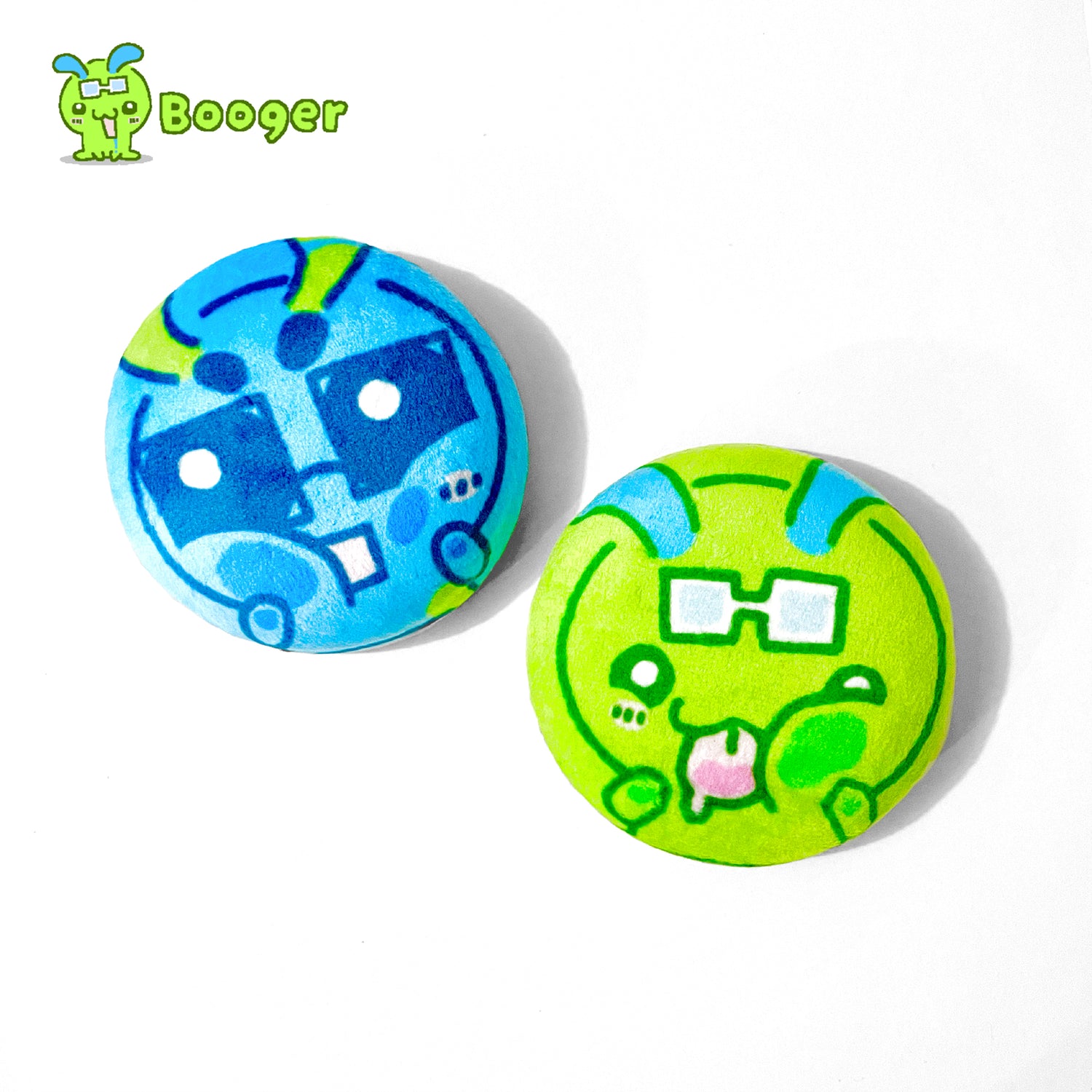 【Booger】Plush Button Pin
